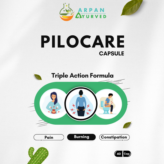 Pilocare Capsules | Get Rid of Piles and Associated Problems | PACK OF 2